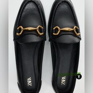 ZARA LEATHER LOAFERS SIZE 41